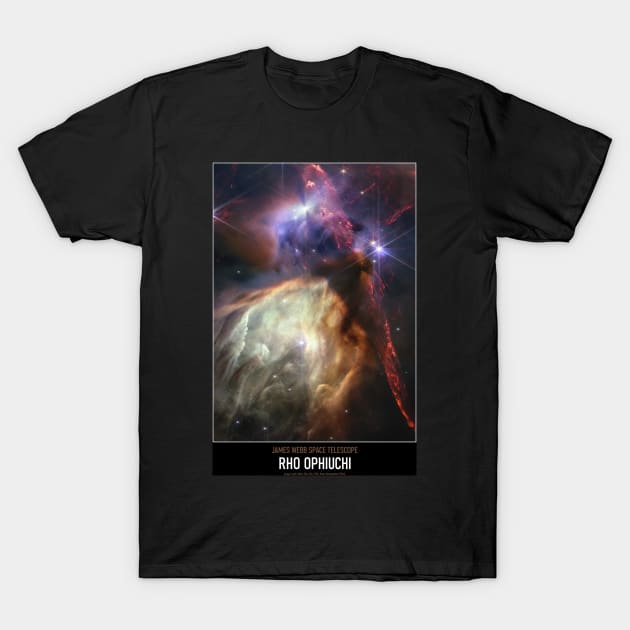 High Resolution Astronomy Rho Ophiuchi T-Shirt by tiokvadrat